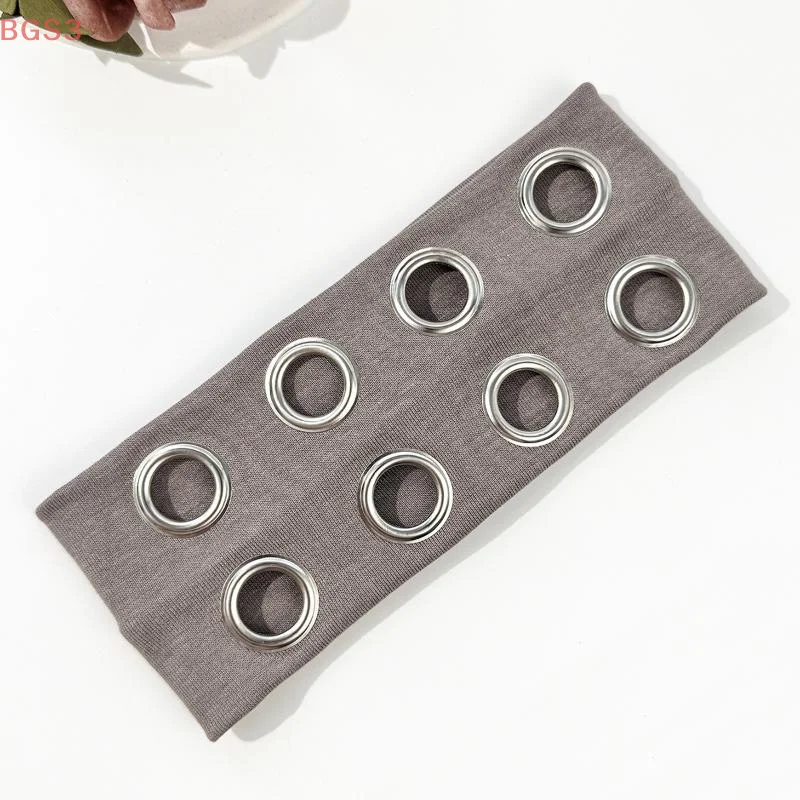 【BGS3】ربطة شعر مطاطية معدنية مجوفة على طراز الهيب هوب بانك، عصابة رأس على الطراز القوطي لمهرجان الموسيقى #5