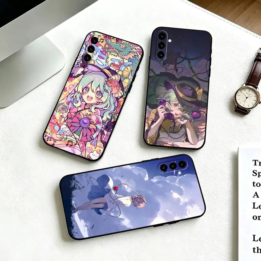 Koishi Komeiji T-TOUHOU  Phone Case For Samsung Galaxy A73,A72,A71,A70,A53,A52,A51,Soft Silicone Black Cover