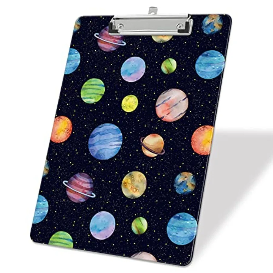 

Plastic A4 Clipboards, Cute Clip Board Stardard Letter Size 9 x 12.5 in, Office Decorative for Students Women Men and