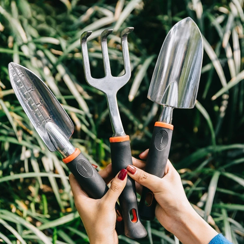 

Potted small spade, flower planting, soil loosening, flower spade, gardening, planting, fleshy tool set, three piece household f