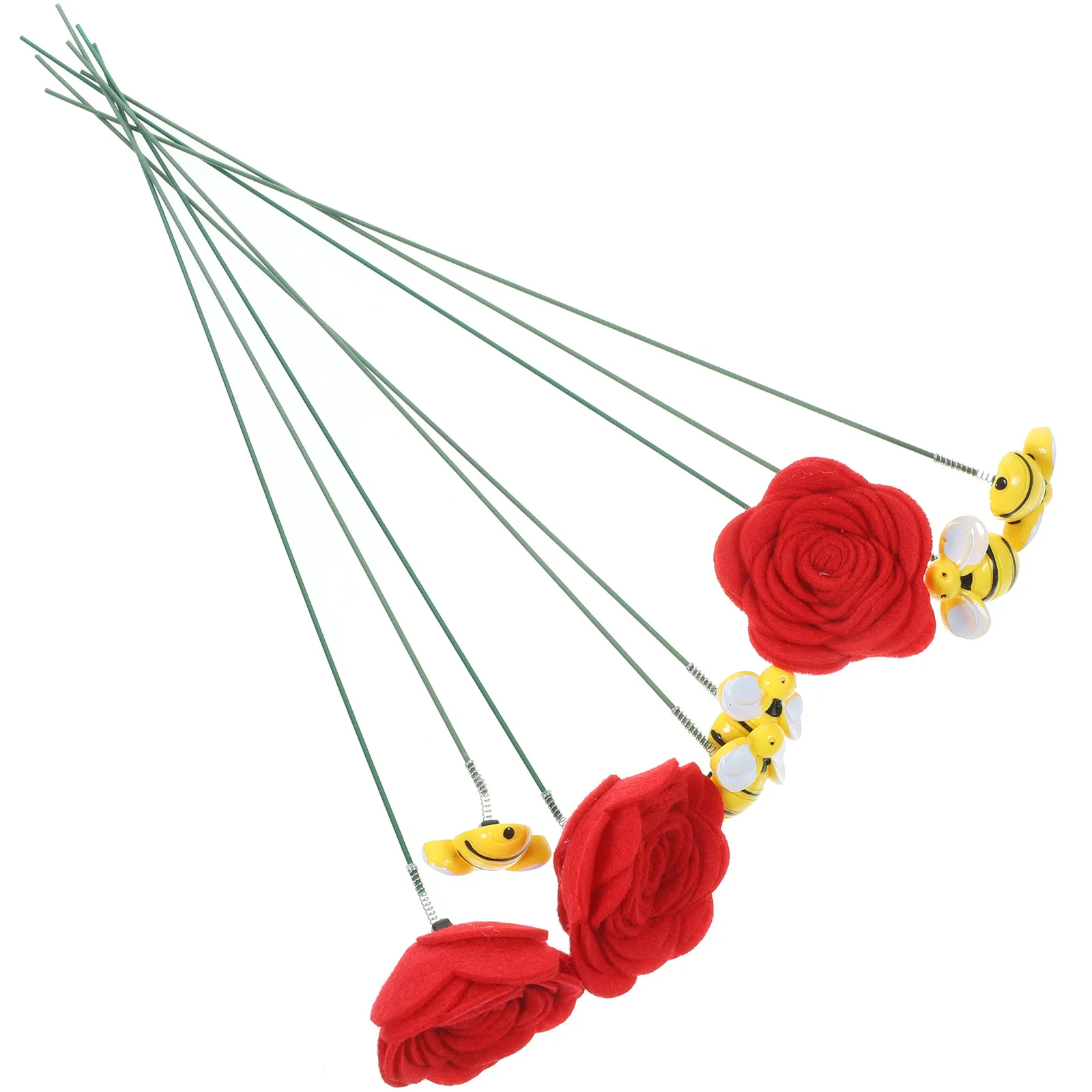1Set Stake Decor 3D Resin Plastic Iron Craft for Outdoor Yard Patio Park Flower Pot Garden Sculpture Decorative Lawn