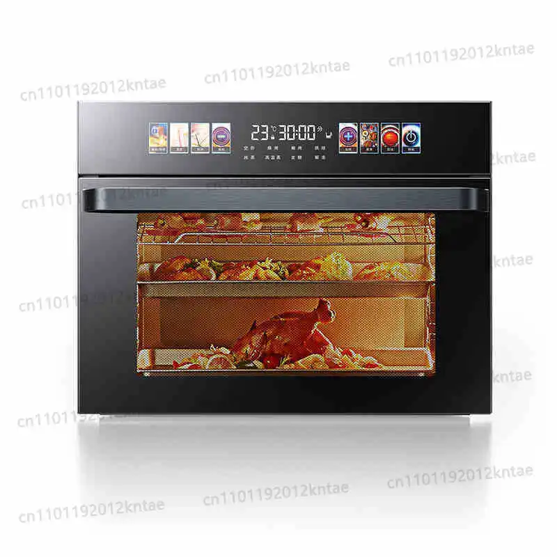 Large Capacity 40L/60L Electric Steamer Oven Single Household Oven Color Screen Integrated Steam Roast Fry Built-In Baking