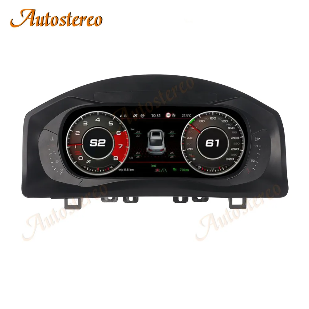 Car Digital Cluster Virtual Cockpit For Volkswagen VW Tiguan 2013+Dashboard HeadUnit Entertainment Instrument Speed Meter Screen