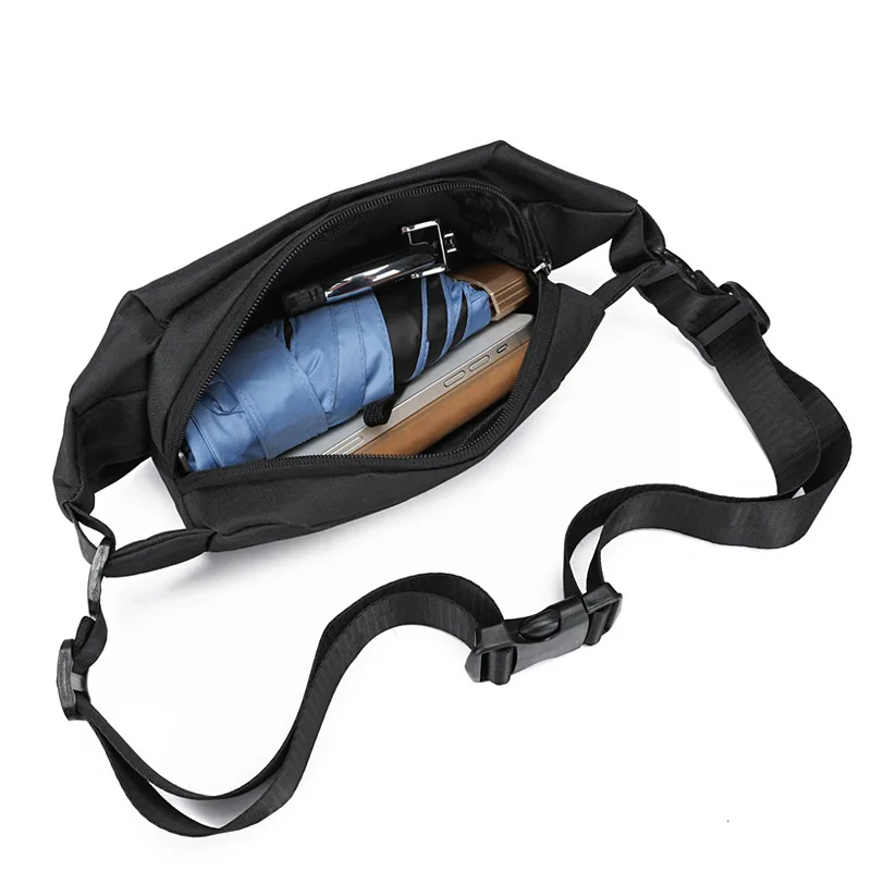 Bolso cruzado al aire libre para hombre, bandolera de pecho para hombre, paquete de cintura para viaje, bolso de hombro ligero para adolescentes