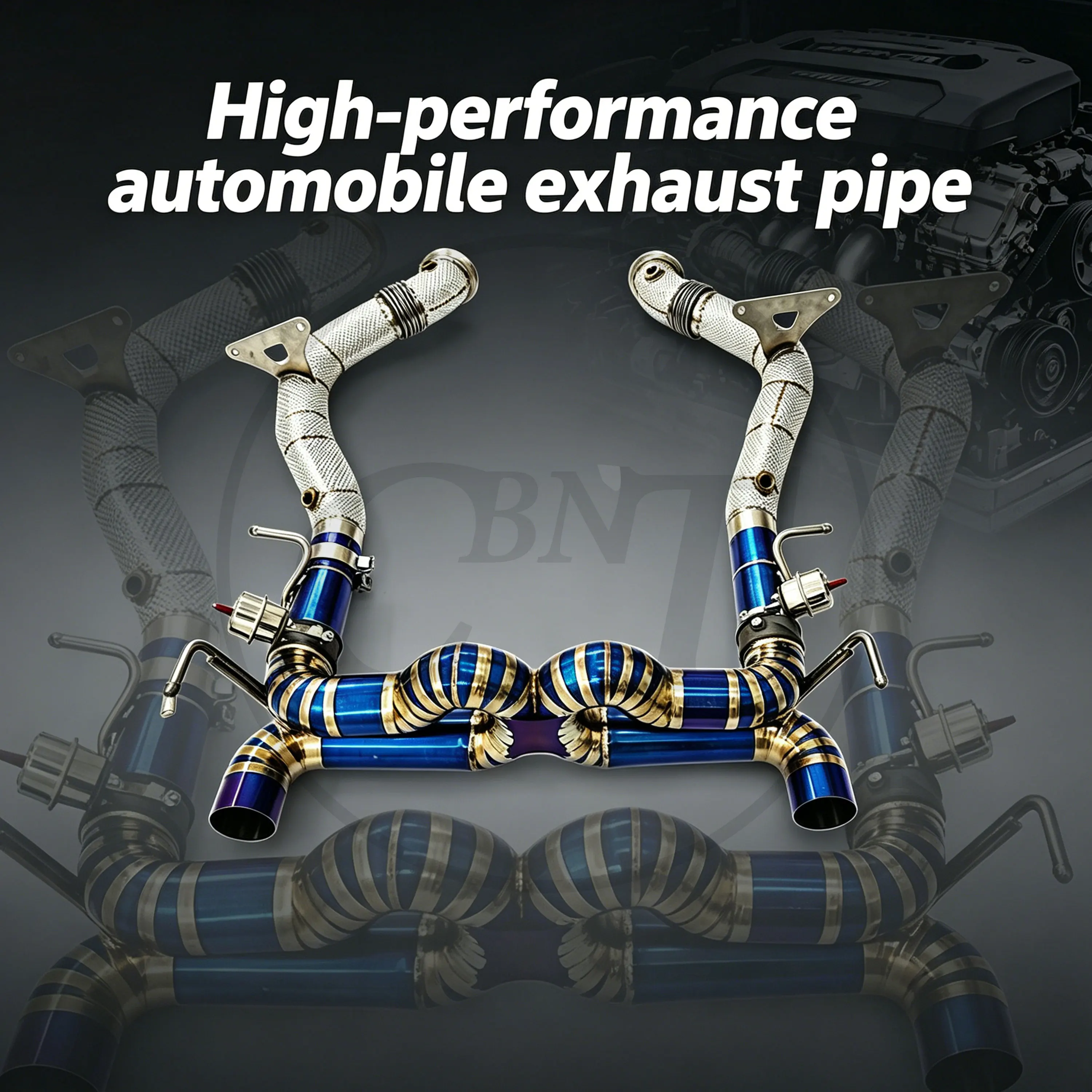

CBNT 488 Exhaust Titanium Valved Axleback Muffler Racing Downpipe for Ferrari 488 Spider/GTB/Pista 3.9T V8 Full Exhaust Systems