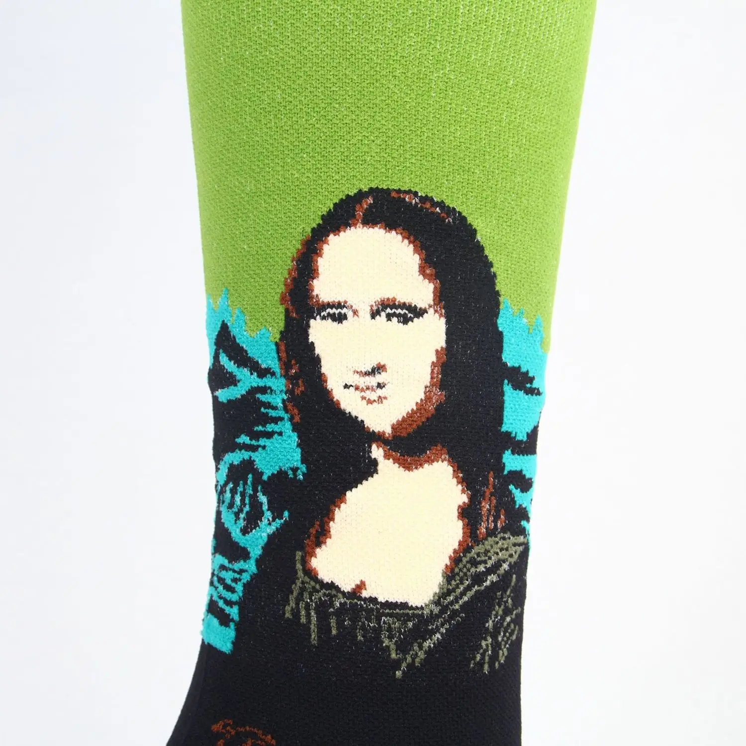 Man Woman Compression Socks Oil Leg Pressure Mona Lisa Famous Painting Nylon Running Sport Long Socks Men