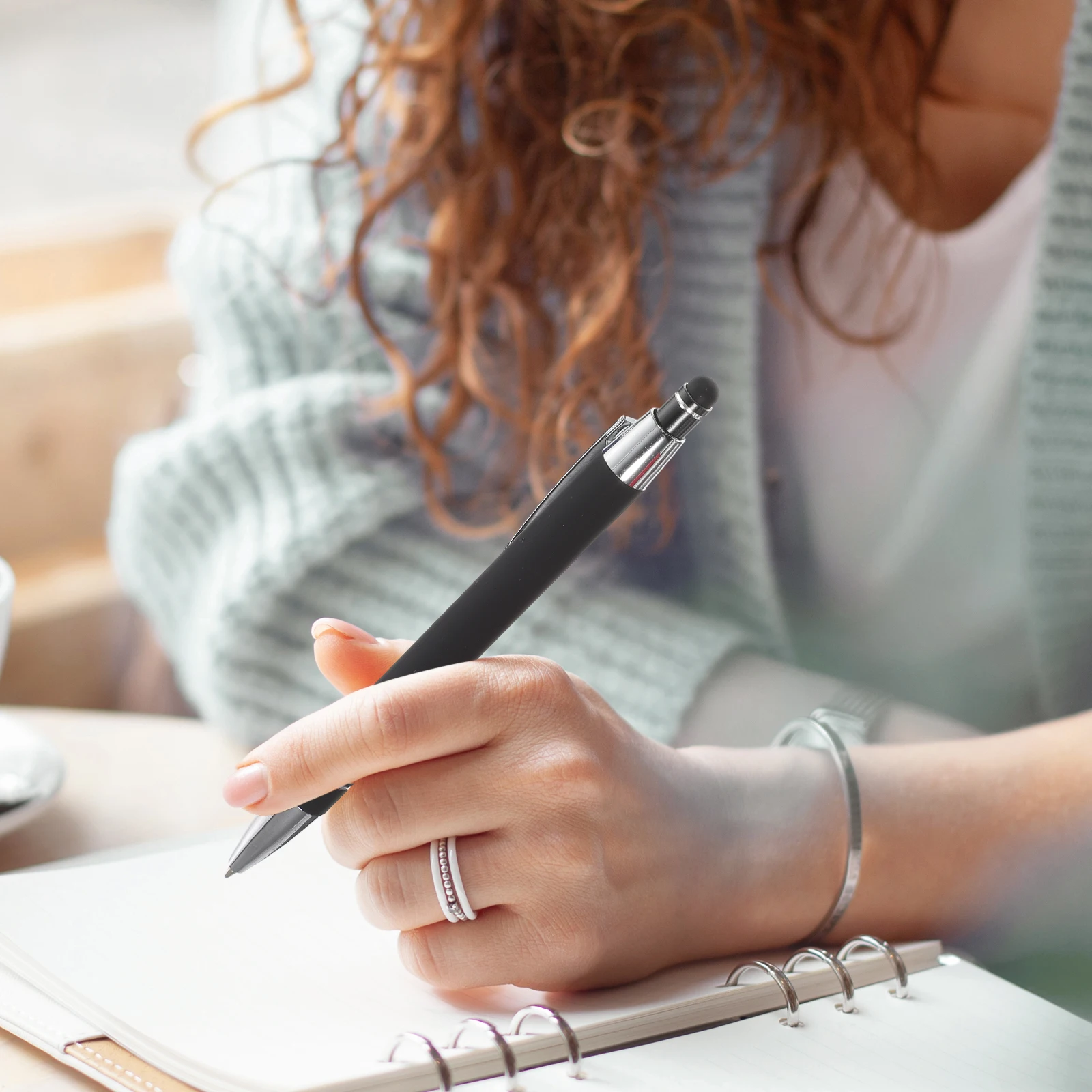 

4 шт. тонкая шариковая ручка Click-type, выдвижные ручки, гладкие чернила для письма, стилус для взрослых, модный