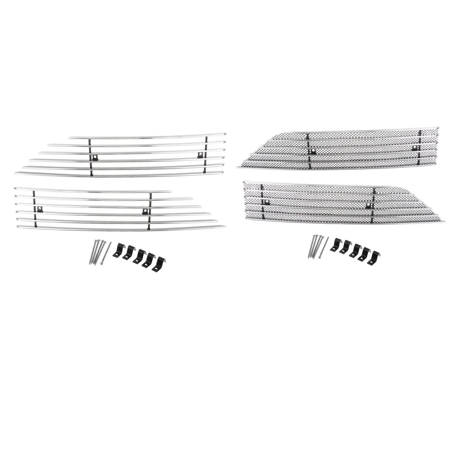 

2x автомобильная передняя нижняя сетчатая решетка, крышка заменяет аксессуары, внешняя прочная профессиональная защита из алюминиевого сплава