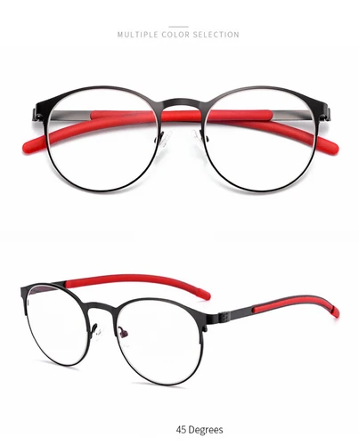 Imagen 2 del producto Gafas fotocromáticas con montura redonda Retro de aleación, gafas para miopía, protección para exteriores, dioptrías-0,50-1,0-1,50-2,00-2,25 a-6,0