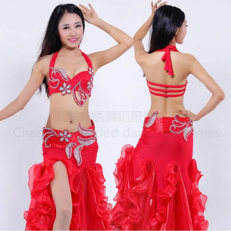تخصيص هالوين الرقص الشرقي مجموعة ممارسة الرقص أداء زي مثير تنورة كبيرة ملابس الرقص الغريبة السامبا أزياء تنكرية