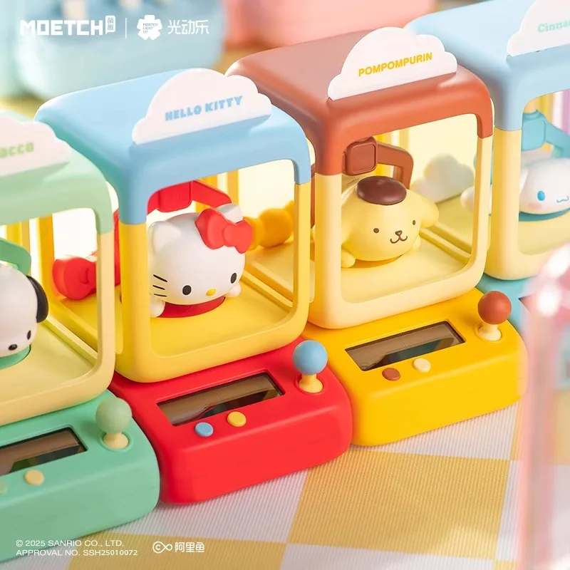 Automat z chwytakiem Sanrio, Figurka w pudełku niespodziance z podświetleniem i ruchem, Zabawka Kulomi, Pacha Dog, Kulomi Melody Pudding Dog, Hello Kitty