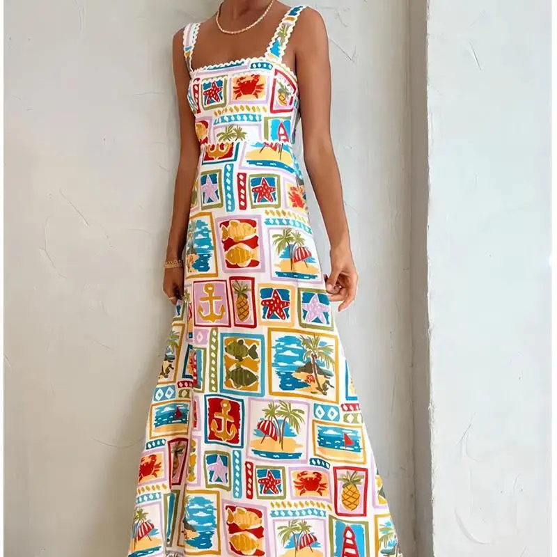 Faionable fiti Off-oulder Maxi Dr T-shirt taille moyenne pour femme en fibre d'acétate No-Sve H-ape Dr