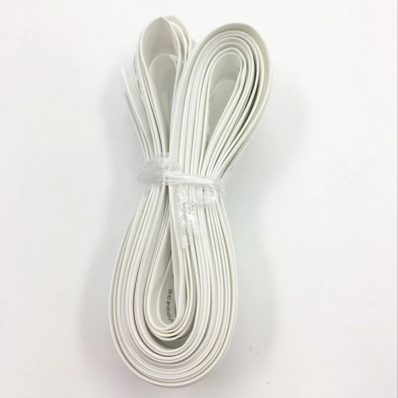 10meter/lot Heat Shrink Tubing Tube White Color 7mm 8mm 10mm 12mm 14mm 16mm 18mm