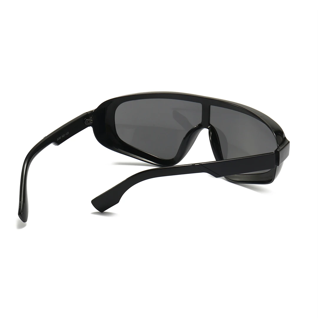 New personality colorful sunglasses trend big frame sunglasses women retro fashion one-piece windshield sunglasses.