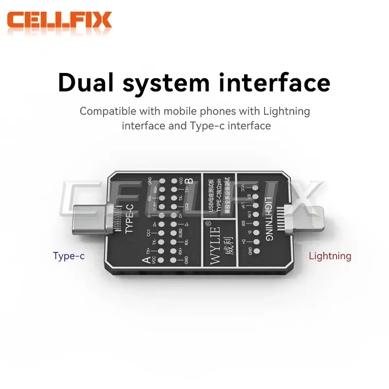 WYLIE-placa trasera de detección de fallas para teléfono móvil, herramienta de prueba de reparación de ubicación rápida de fallas, IPhone y Android, sin desmontaje