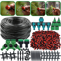 KESLA 5-50m Micro Drip Irrigation System Flower Plant Self Automatic Watering Timer Garden Hose Watering Kit Adjustable Dripper