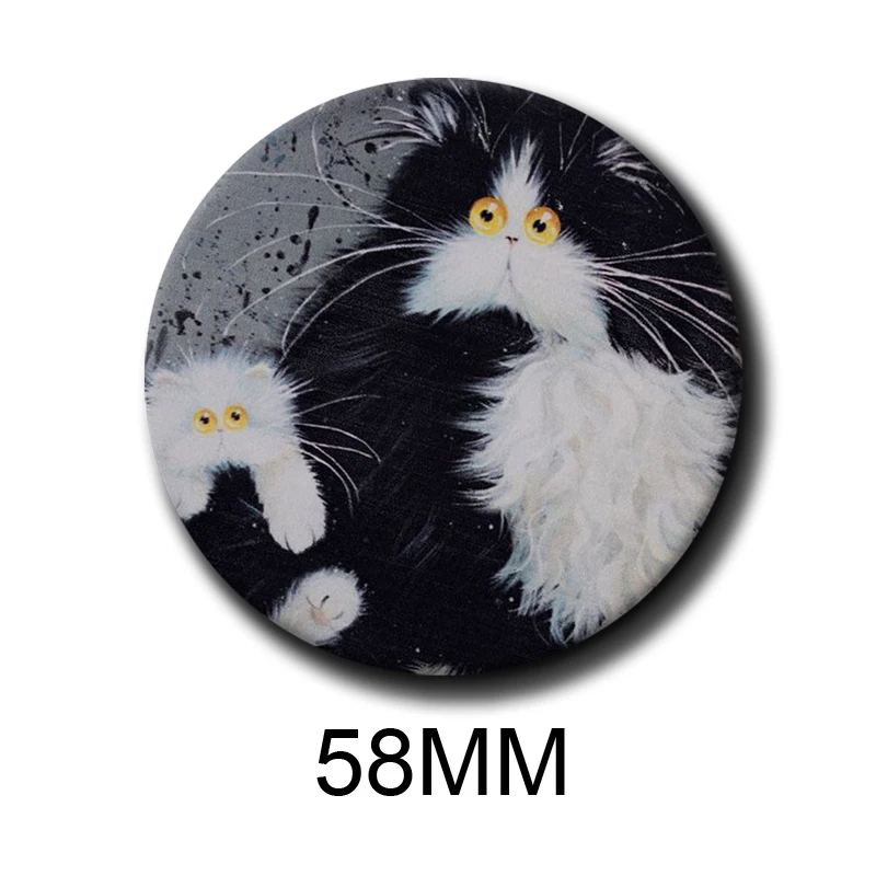 Vintage Blue Style Soft Button Pins Retro Cartoon Star Heart MoonLight Cat Self Love Badge Creative Brooch for Collar Bag Decor