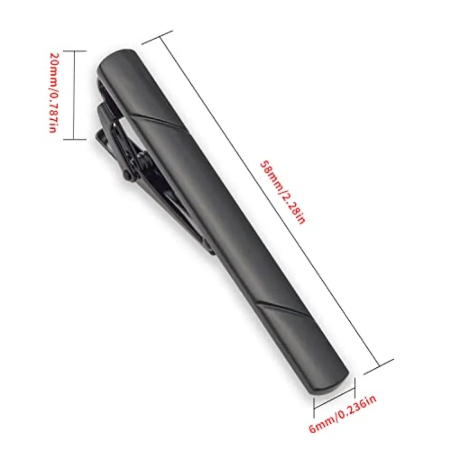 4Pcs Tie Clips For Men Tie Bar with Gift Box Suit accessories mens accessories fashion tie clip tie pin tie bar view 3