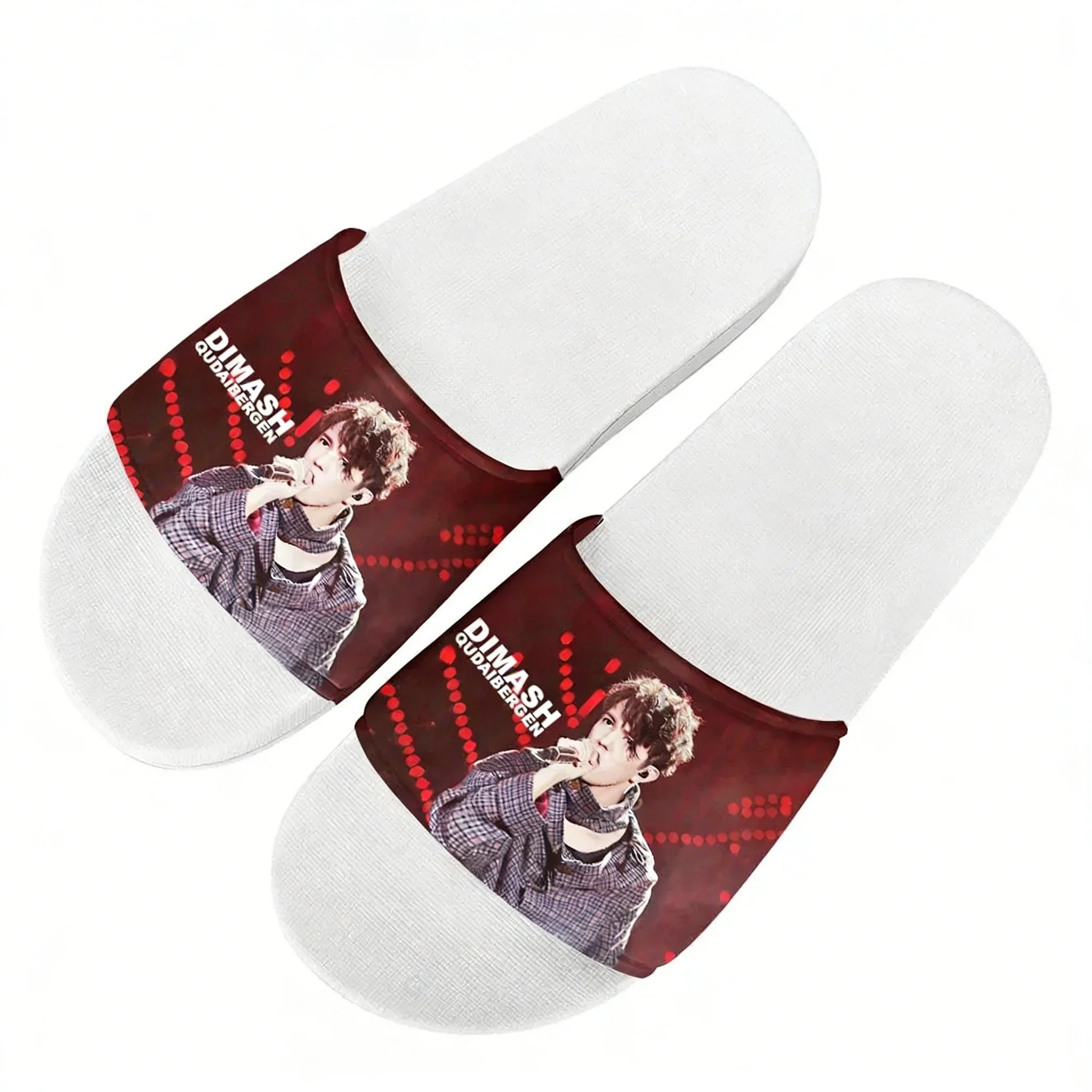 

Dimash Qudaibergen Kazakh Singer Slippers Home Water Shoes Mens Womens Summer Slipper street Indoor Outdoor Shower Pool Sandals