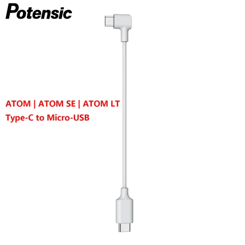 Imagen 2 del producto Cable USB OTG Potensic, puerto Micro USB/Tipo C/ Lightning, para Atom, Atom SE, Atom LT