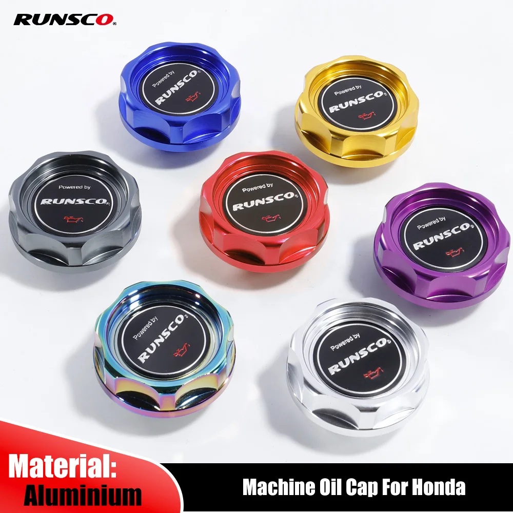 Car Oil Fuel Tank Cap Engine Filler Machine Oil Cover for Honda Civic D/B/H/K/F/L Series Cover CNC Aluminum