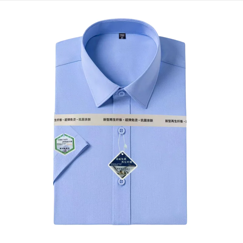 

Alginate fiber 8XL 7XL Short sleeve Shirt for Men Shirt Plus Size Plaid Stripe Easy care Men Shirts Short Sleeve Business Casual