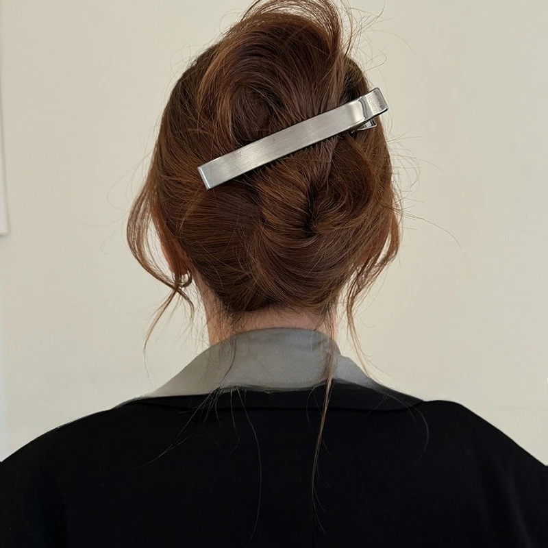 

Korean Fashion Simple Metal Duckbill Clip Large Long Ponytail Clip Women Girls Elegant Hair Claw Ponytail Fashion Accessories