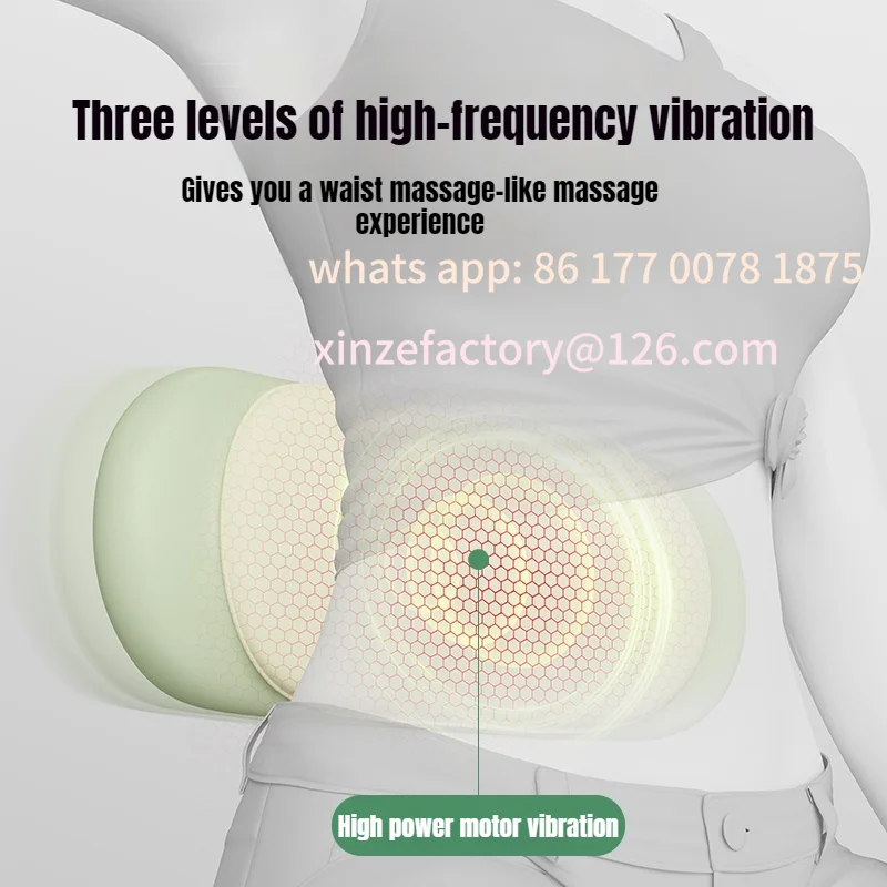 Customizable Lumbar Vertebra Lift Massager Pulse Heat Compress to Improve Waist Curvature Massager
