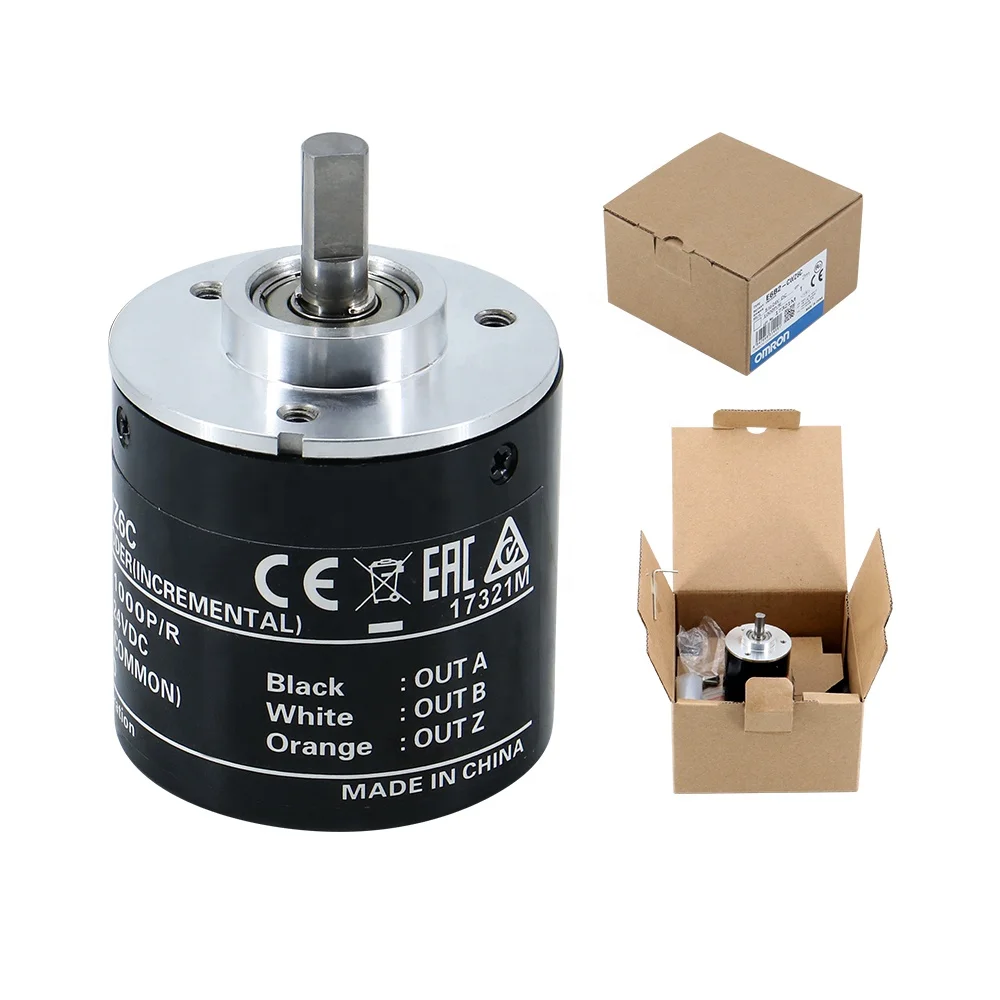 HLTNC 100 200 360 500 600 1000 1024 2000 2500 codificador rotatorio de ascensor fotoeléctrico Incremental de pulso serie E6B2-CWZ6C para Cnc