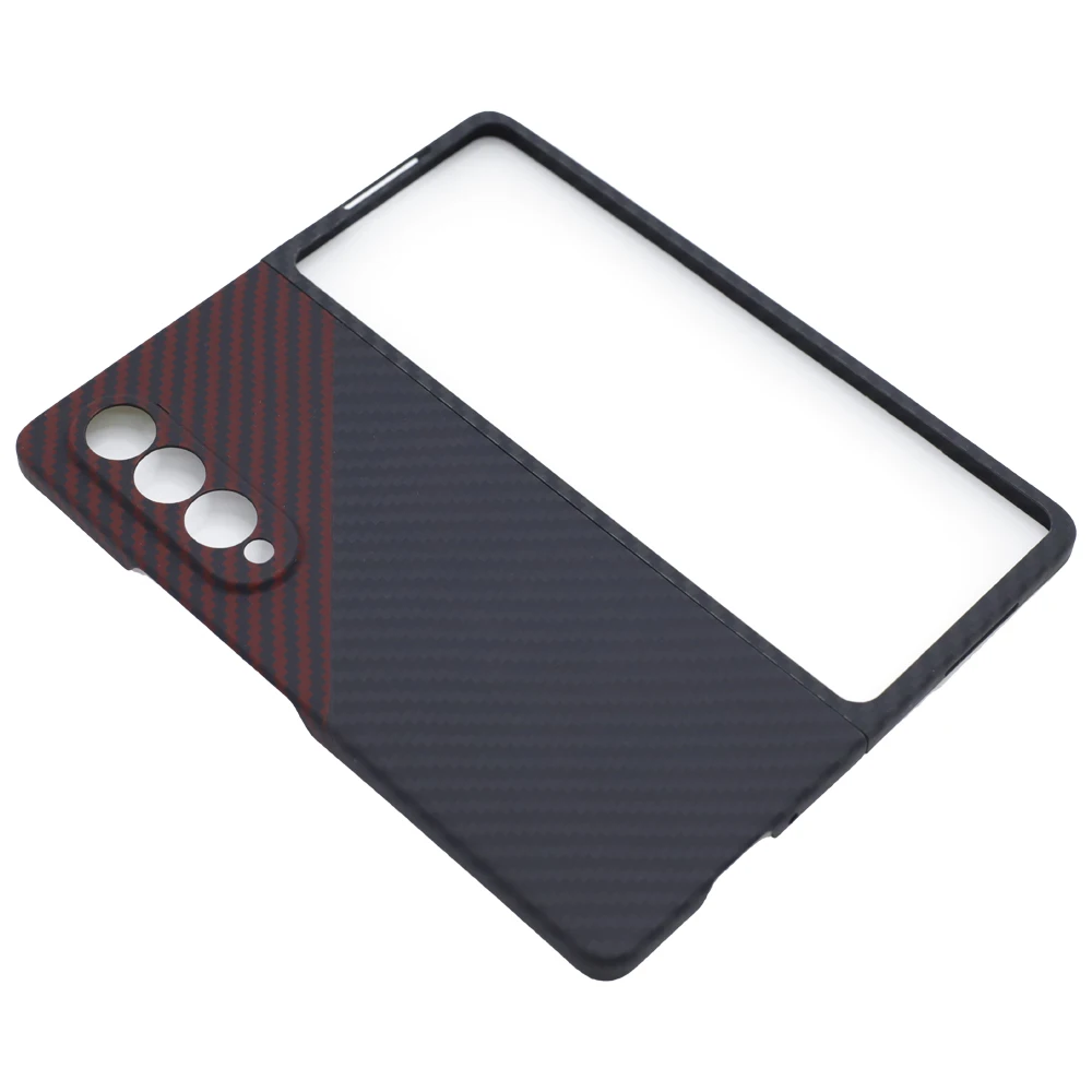 Imagem -05 - Capa Colorida Genuine Aramid Fiber Full Case Capa de Carbono de Cores para Samsung Galaxy z Fold Versão Atualizada Ultra Fino z Fold 3