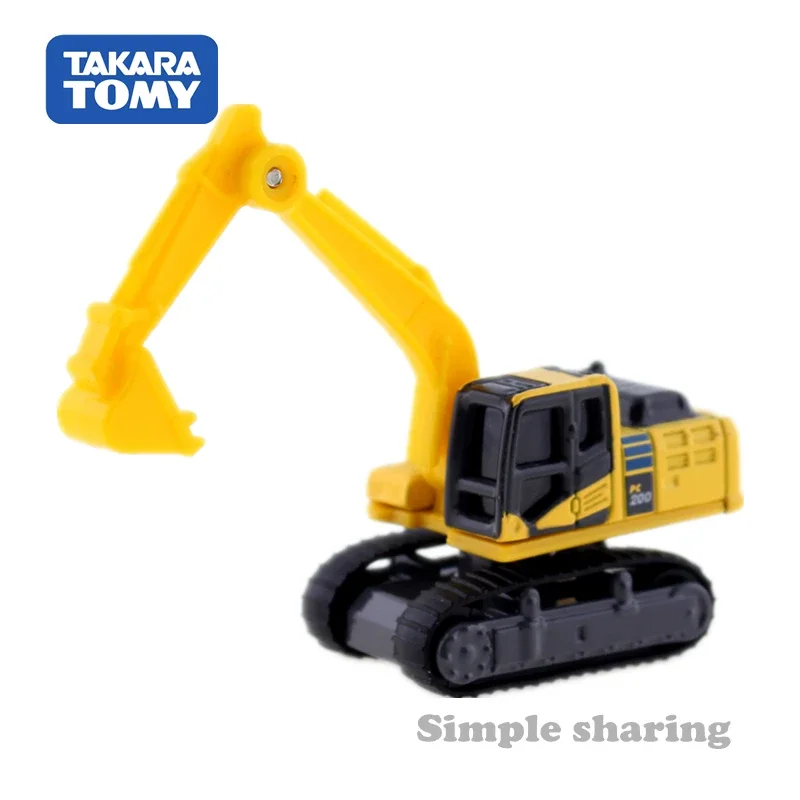 TAKARA TOMY Tomica Diecast No.009 Komatsu Power Shovel PC200 Galeo R Die-casting Automotive Model Ornaments Cas Toys Decorations