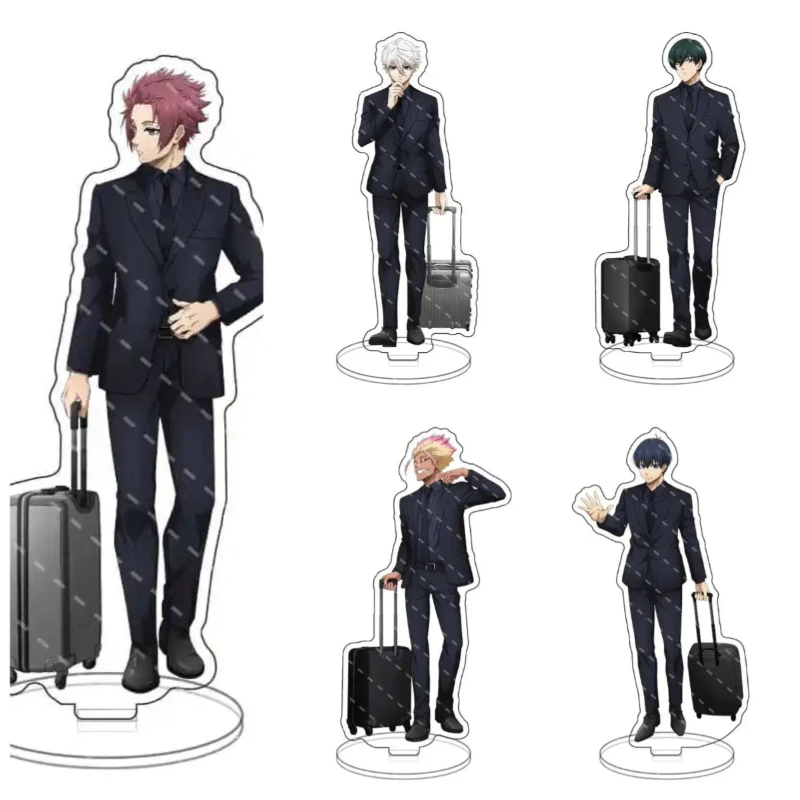 أنيمي البيت الأزرق الشخصيات الطرفية نموذج لوحة بدلة سوداء الاكريليك حامل سطح المكتب زخرفة المشجعين هدية مجموعات المتحمسين #1