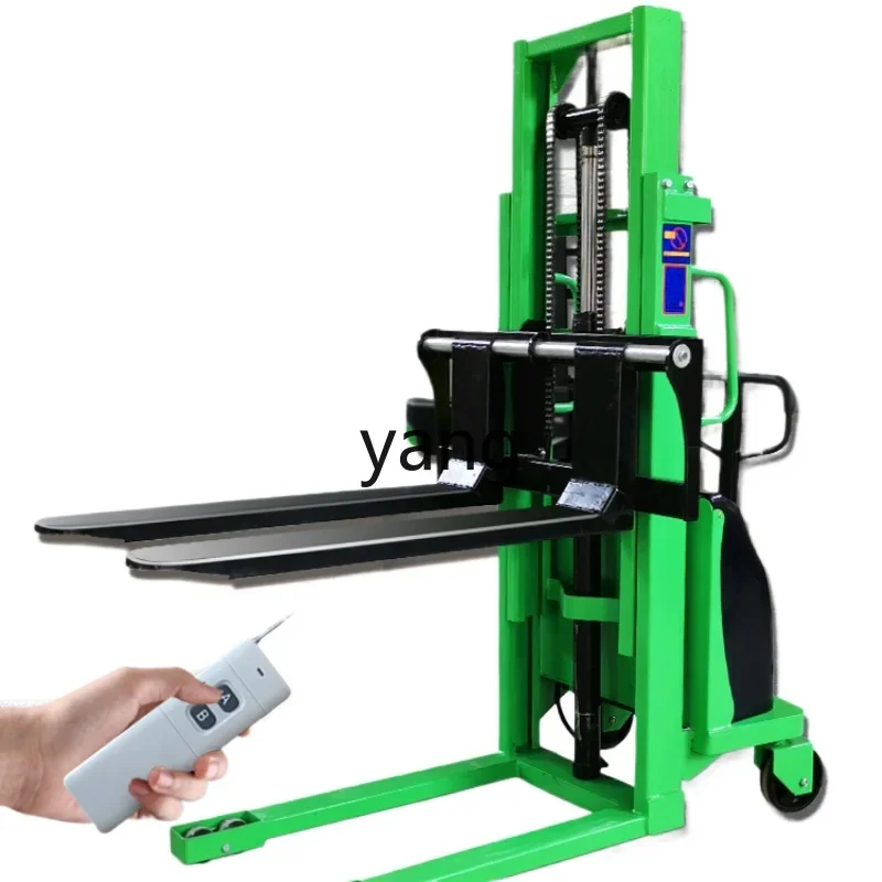 

YJQ1 ton semi-electric forklift electric stacker hydraulic loading and unloading lifting battery forklift