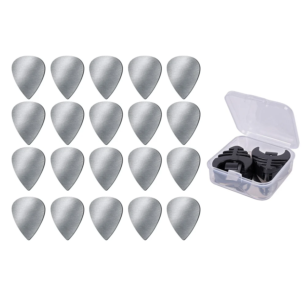 

1Set Guitar Accessories Storage Box Stainless Steel Guitar Picks Compact Design for Outdoor Performance Use Essential Kit