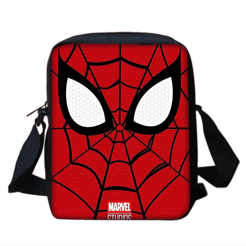 Boy Girls Popular Movie Spiders-man Printed Shoulder Messenger Bag Child Casual Handbag Men Women Phone Bag Shopping Bag