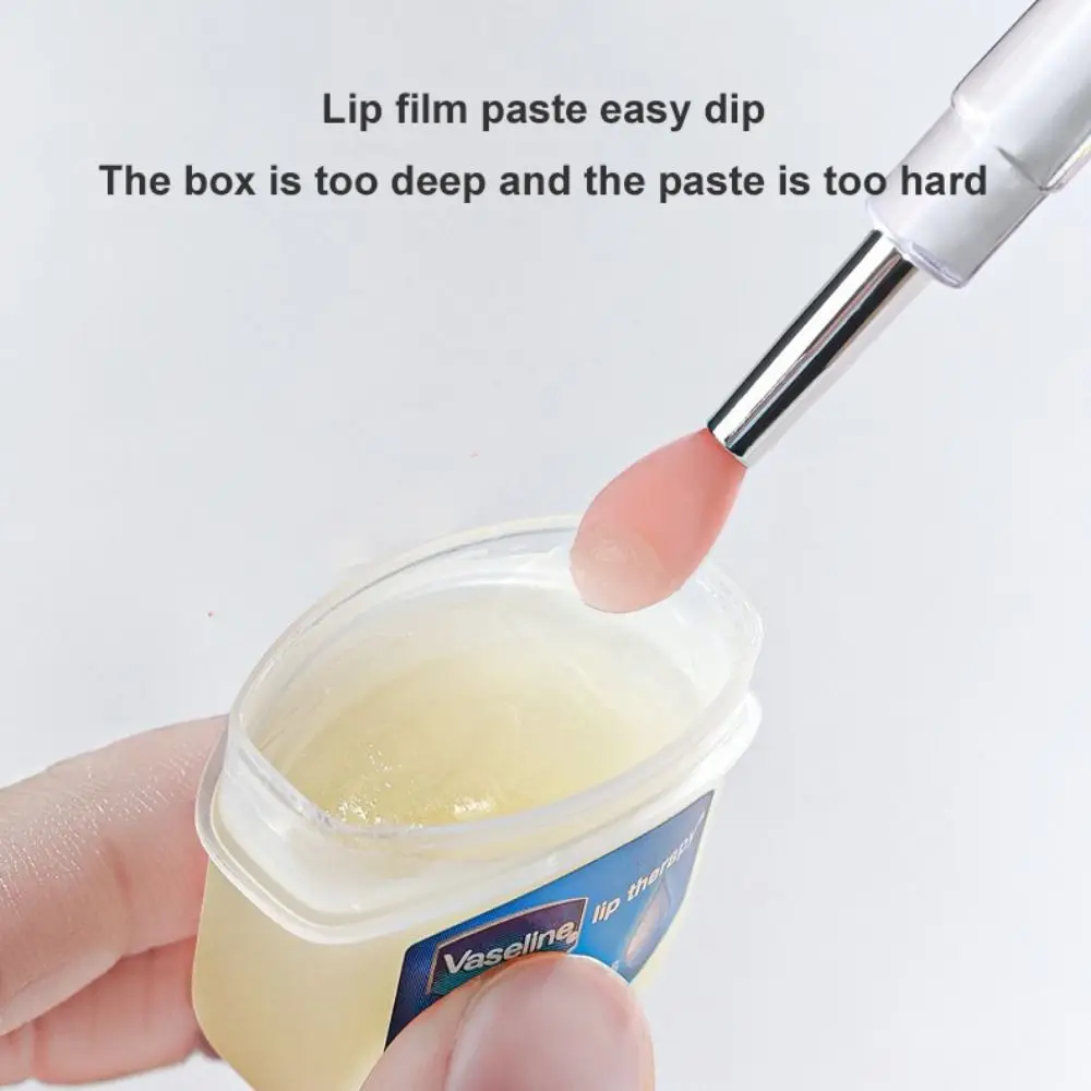 Sombra de ojos para mujeres y niñas, herramientas de belleza, aplicadores de lápiz labial corrector, pinceles para labios con tapa protectora, pinceles para máscara de labios, pinceles de maquillaje