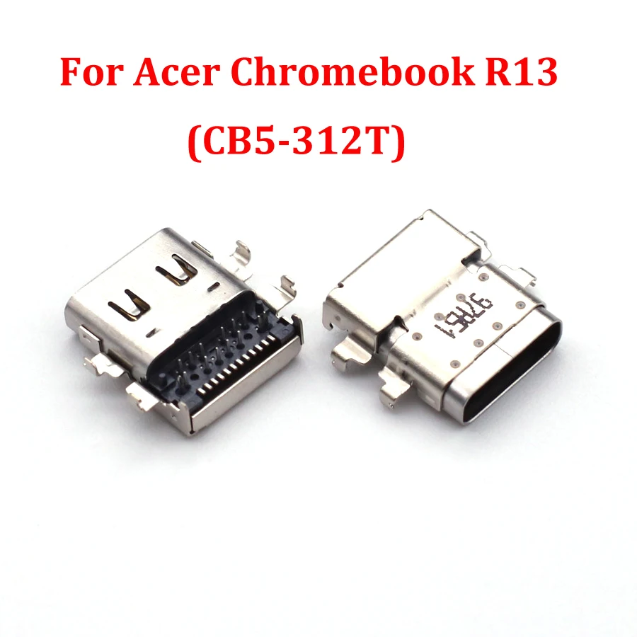 1-2pcs USB Type C Connector Jack 3.1 DC Power Charging Socket Port For Acer Chromebook R13 CB5-312T Laptop Type-C Power Dock