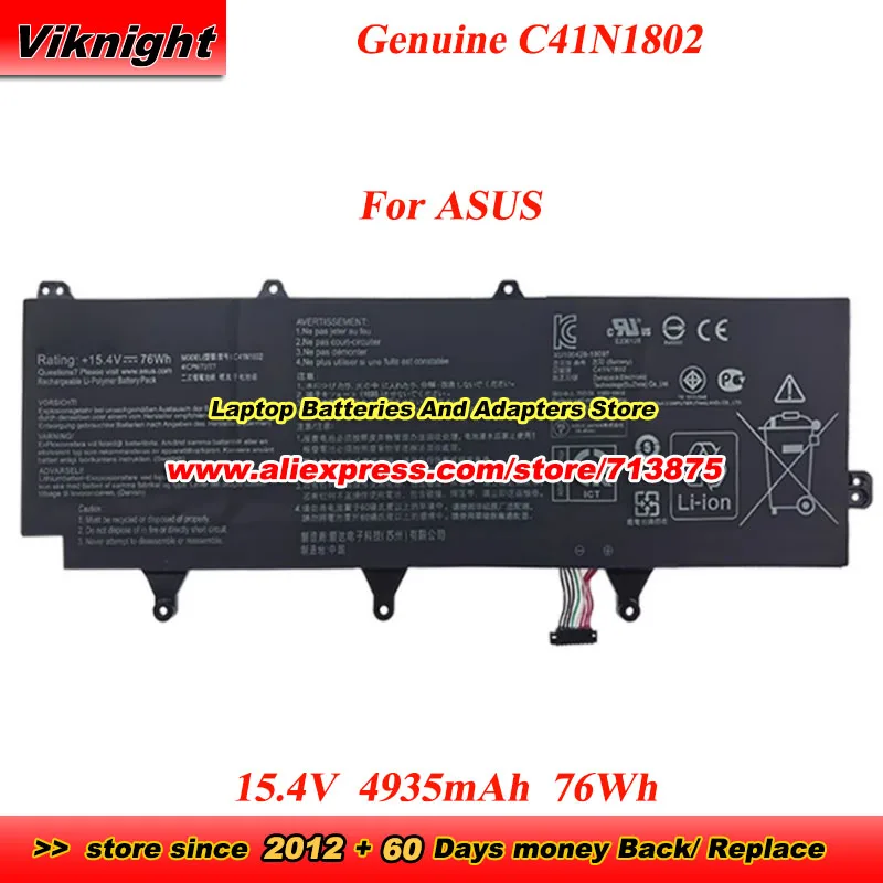 

Genuine C41N1802 Battery for ASUS GX701GX GX701GV GX701GW GX701GVR GX735GM GX735GV GX735GVR GX735GW GX735GWR GX735GX GX735GXR