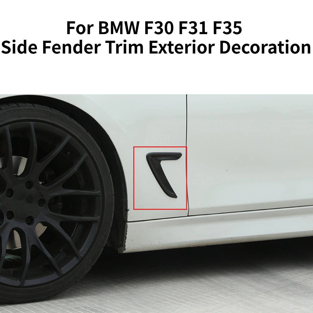 

For BMW 3 Series F30 F31 F35 2012-2018 Side Fender Stickers Trim Cover ABS Material Car Exterior Modified Decorative Accessories