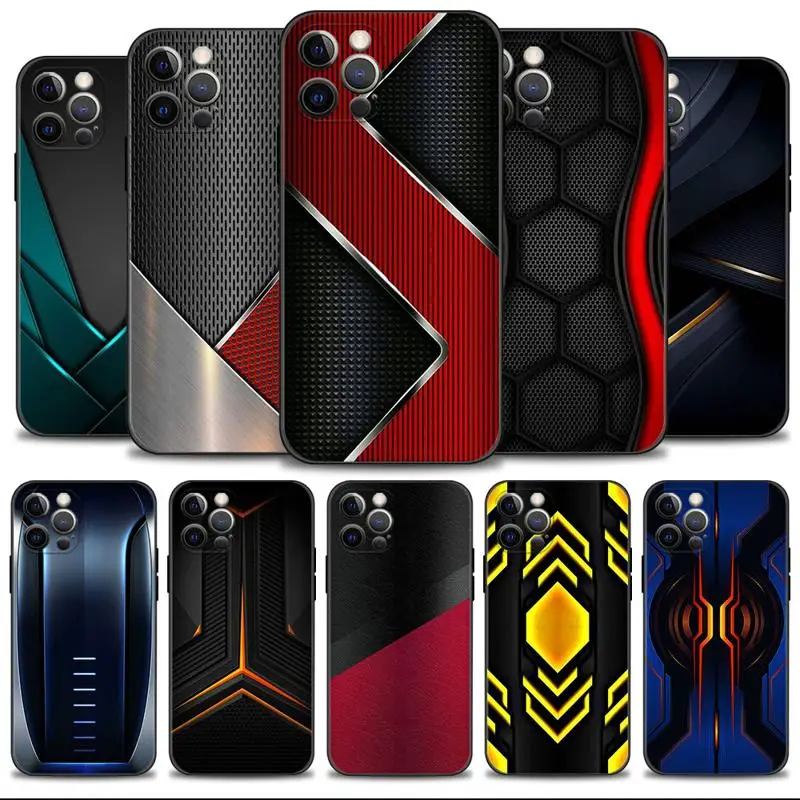 Phone Shell For Apple iPhone 15 14 13 12 11 Pro Max 13 12 Mini XS Max XR X 7 8 Plus Case Carbon Fibre Sports Car