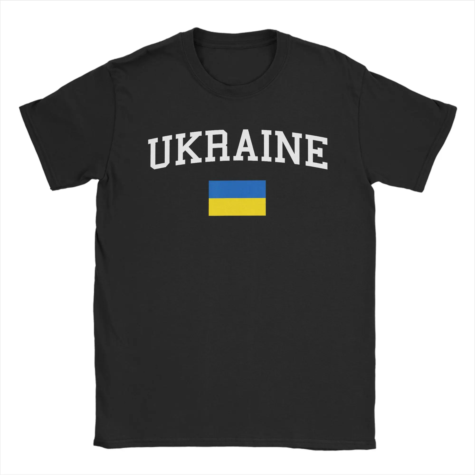 Oversized T Shirt Summer Ukrainian Flag Ukraine Novelty T Shirts Cotton Tee Shirt for Mens Plus Size 6XL Short Sleeve Tees