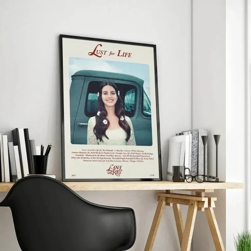 Music Hot Album Star Lana Del Rey The Weeknd Gracie Abrams Bar cafe Aesthetic Home decor Wall art Living posters canvas painting