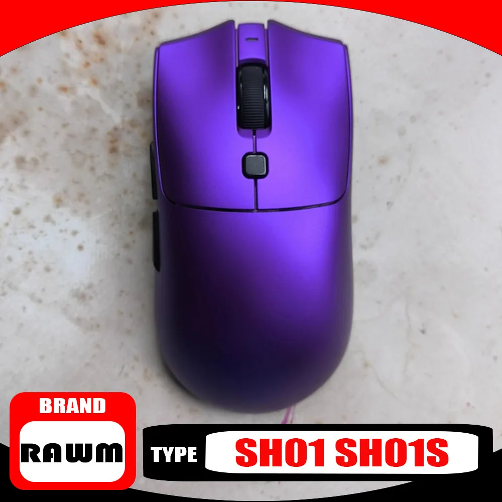

RAWM SH01 SH01S Bluetooth-мышь PAW3395 Легкая скандинавская 52840/PAN1080 Микрорежимная трехрежимная игровая мышь с горячей заменой Беспроводная