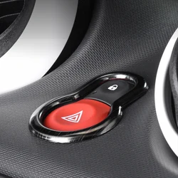 For Smart 453 Fortwo Forfour Car Center Console Hazard Warning Lights Button Swtch Decoration Sticker Cover Trim Accessories
