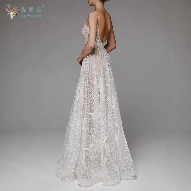 Vestido de noche Sexy con tirantes finos y espalda descubierta, vestido de noche con bordado de cuentas, vestido de noche ajustado para fiesta de cóctel, disfraz de cantante