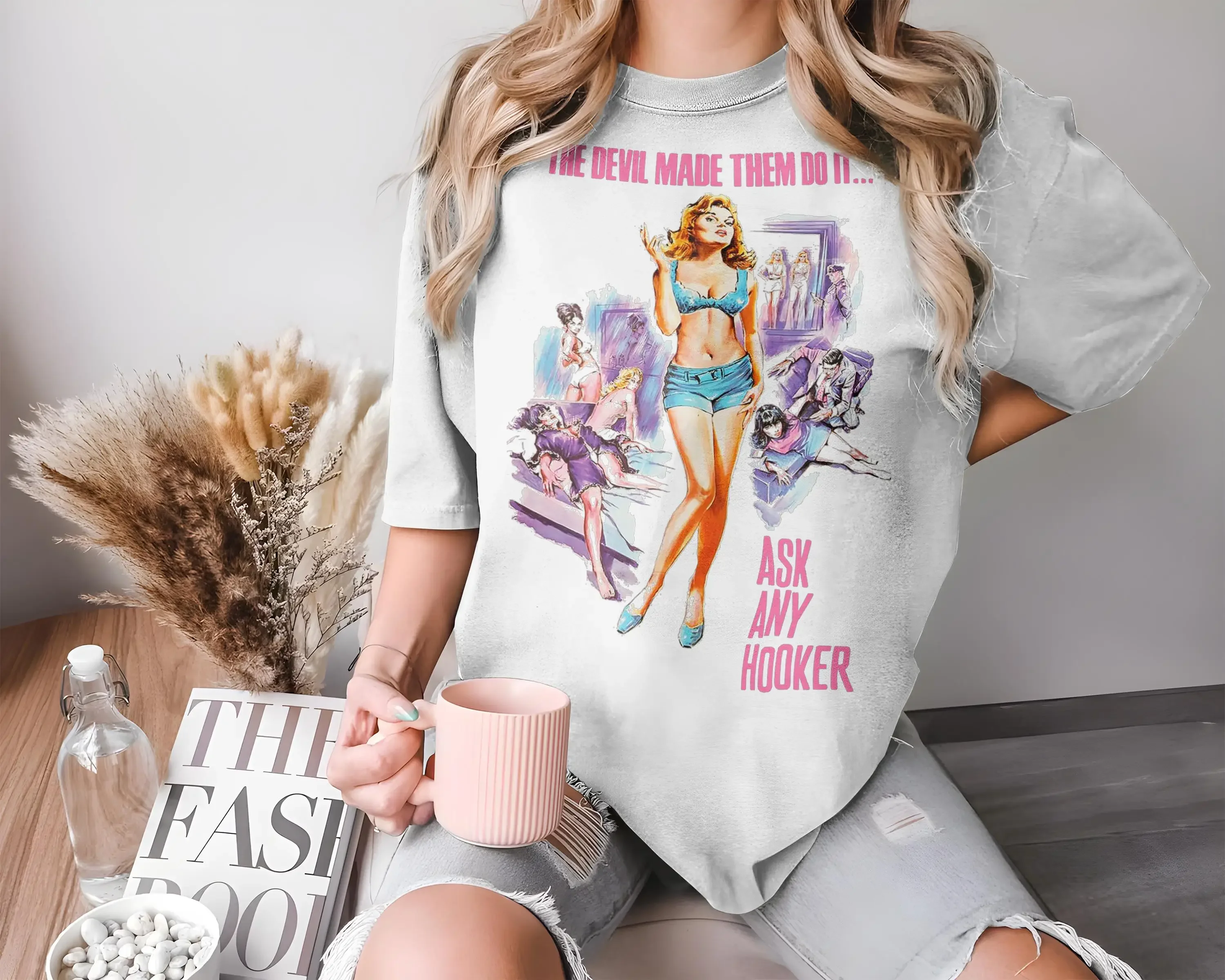 Ask Any Hooker V1 Vintage Movie Poster T Shirt 8 Colors Film Lover All Sizes S 5XL