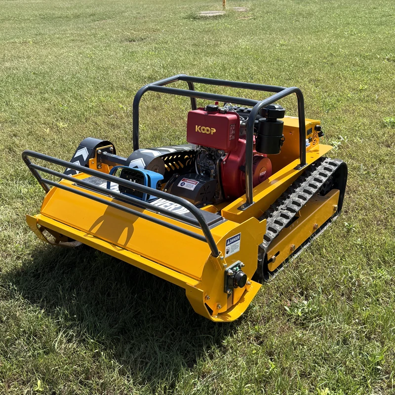 맞춤형 신제품 미니 농장 플레일 잔디깎이 800mm 1000mm 1200mm RC 가정용 로봇 디젤 파워 크롤러 잔디깎이