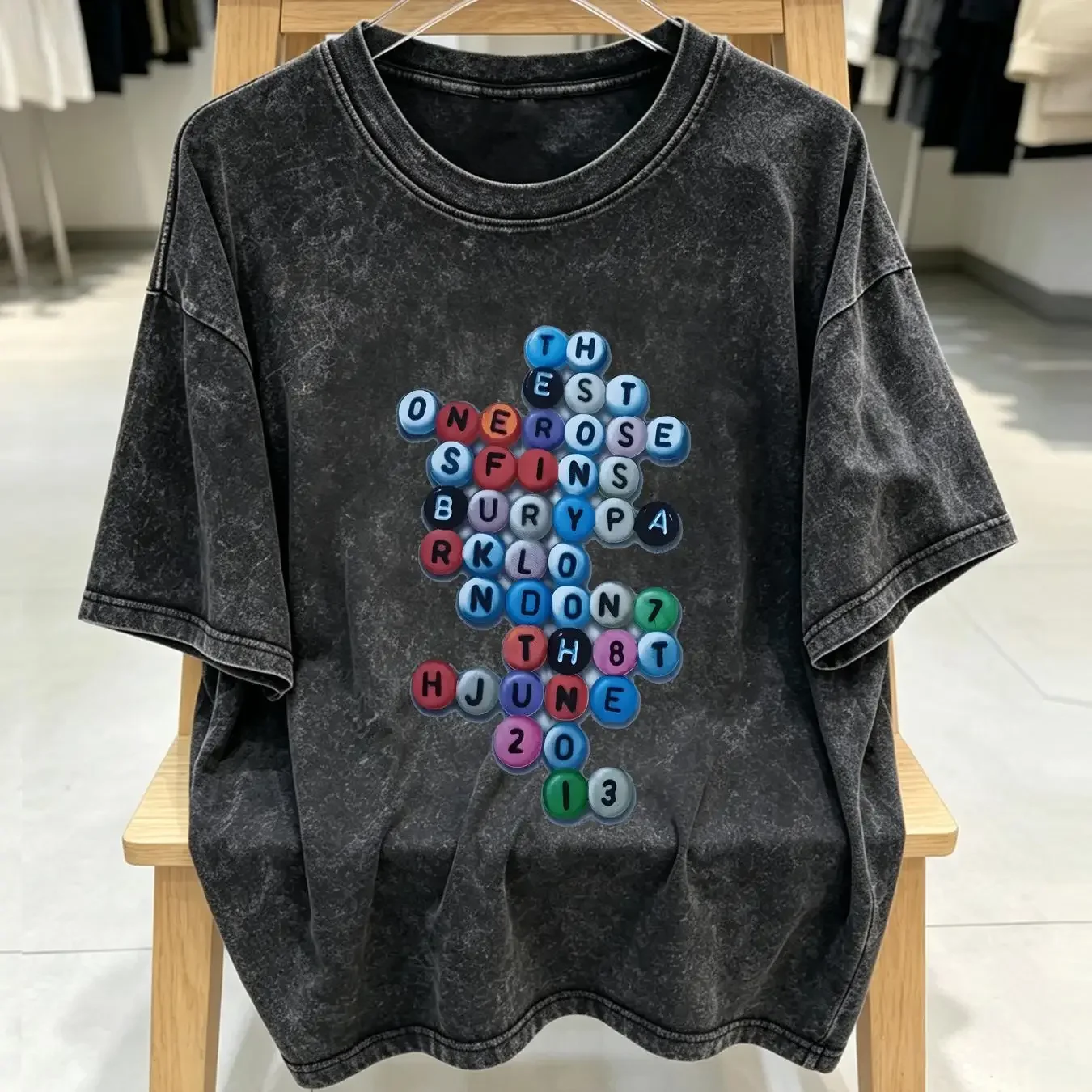washed T Shirt The Stone Roses Indie Rock Band White Men's Extra Large long or short sleeves vintage Washed Breathable