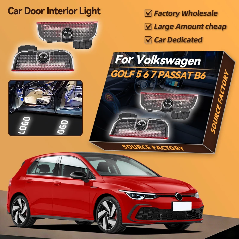 

2026 Горячие для VOLKSWAGEN VW Стайлинговые молдинги, светодиодные лампы для дверей автомобиля, аксессуары для украшения интерьера для VW Touareg 7P Passat B6