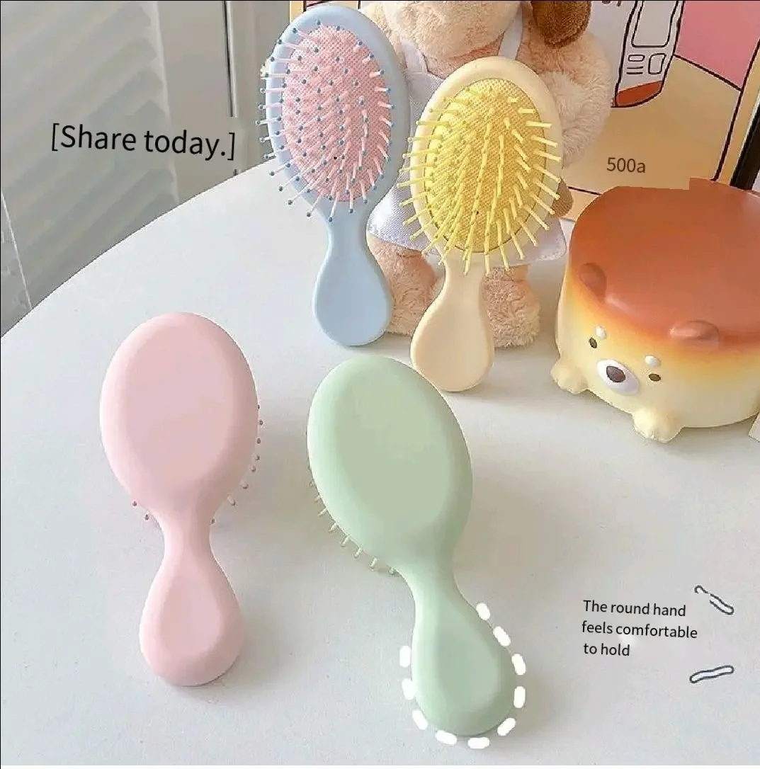 1pcs Mini Detangler Hair Brushes Massager Anti Static Air Bag Hair Comb Wet and Dry Portable Hairbrush Salon Styling Accessories image 4